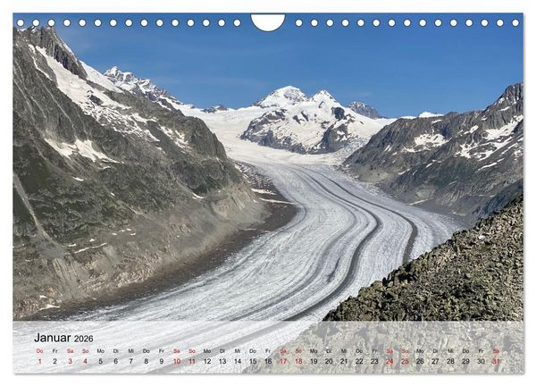 Produktbild: Alpenauszeit - Schweizer Bergsommermomente f&uuml;r die Seele (Wandkalender 2026 DIN A4 quer), CALVENDO Monatskalender