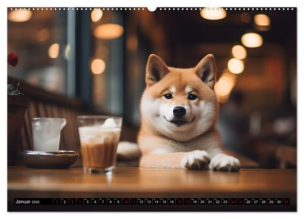 Produktbild: Shiba Inu - Stolz und Anmut (Wandkalender 2026 DIN A2 quer), CALVENDO Monatskalender