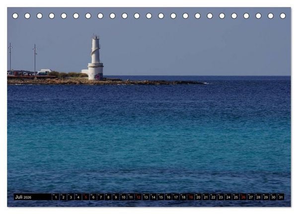 Produktbild: Formentera - Mittelmeerinsel voller Magie (Tischkalender 2026 DIN A5 quer), CALVENDO Monatskalender
