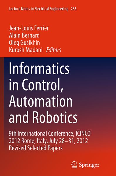 Produktbild: Informatics in Control, Automation and Robotics