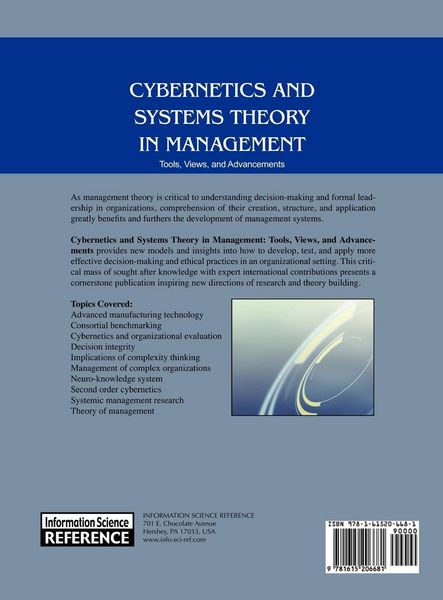Produktbild: Cybernetics and Systems Theory in Management
