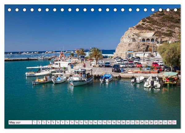 Produktbild: Crete - Between Mountains, Bays and History (Desk Calendar 2027 DIN A5 landscape), CALVENDO 12 Month DeskCalendar