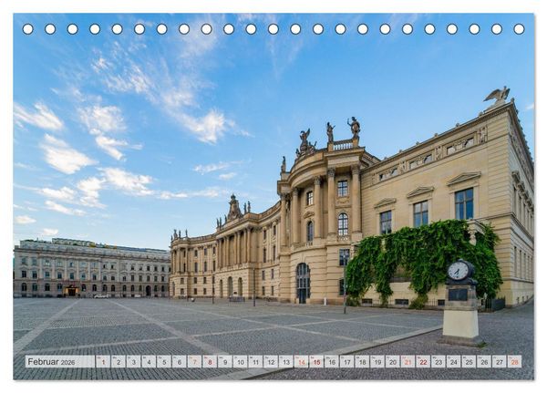 Produktbild: Berlin Stadtspaziergang (Tischkalender 2026 DIN A5 quer), CALVENDO Monatskalender