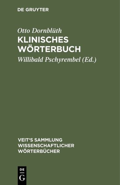 Produktbild: Klinisches W&ouml;rterbuch