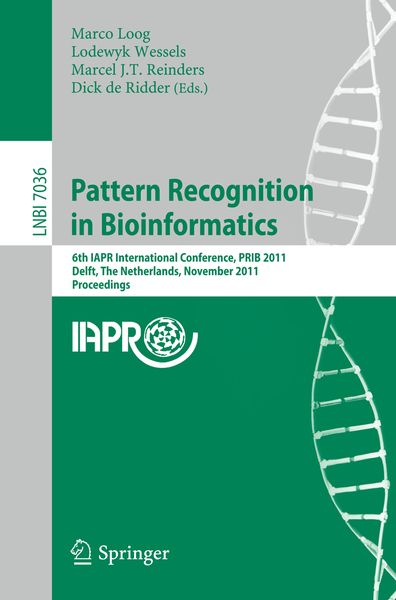 Produktbild: Pattern Recognition in Bioinformatics