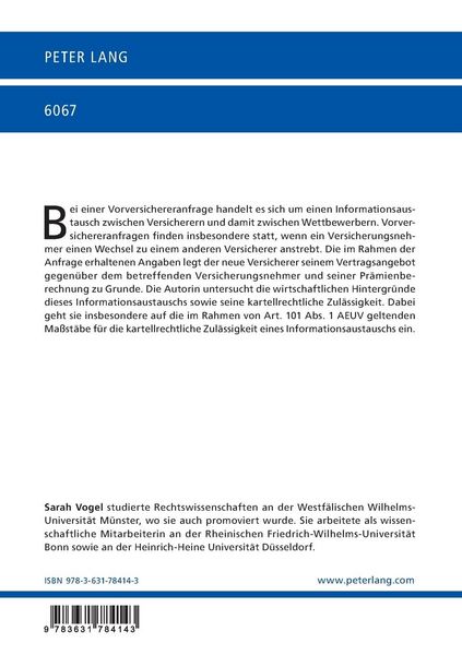 Produktbild: Die Vorversichereranfrage