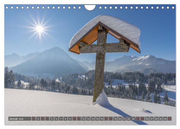 Produktbild: Sch&ouml;ne Wanderungen um Oberstdorf (Wandkalender 2026 DIN A4 quer), CALVENDO Monatskalender