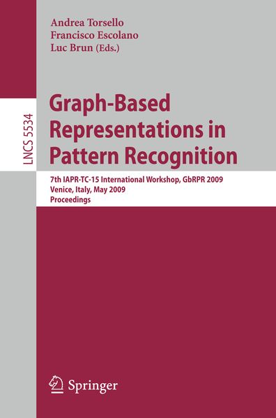 Produktbild: Graph-Based Representations in Pattern Recognition