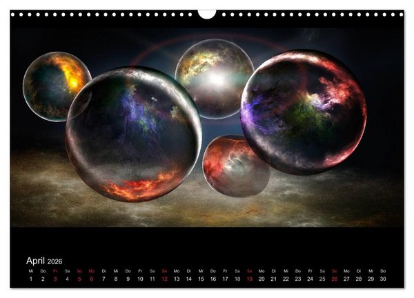 Produktbild: Kosmische Panoramen (Wandkalender 2026 DIN A3 quer), CALVENDO Monatskalender