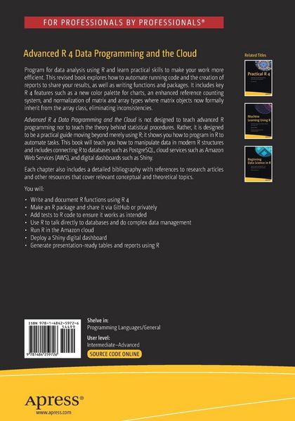 Produktbild: Advanced R 4 Data Programming and the Cloud