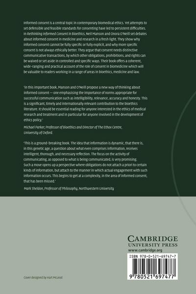 Produktbild: Rethinking Informed Consent in Bioethics