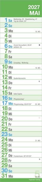 Produktbild: GROSSDRUCK Streifenplaner XL 2027