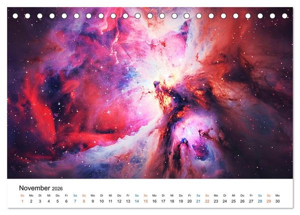 Produktbild: Strahlende Sternennebel (Tischkalender 2026 DIN A5 quer), CALVENDO Monatskalender