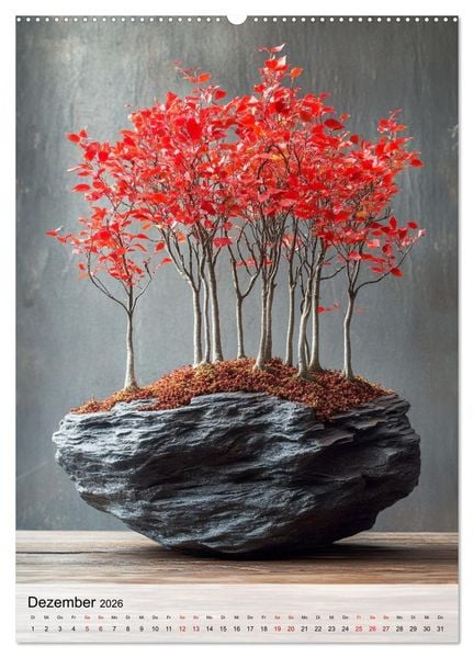 Produktbild: Die stille Kraft des Bonsai (Wandkalender 2026 DIN A2 hoch), CALVENDO Monatskalender