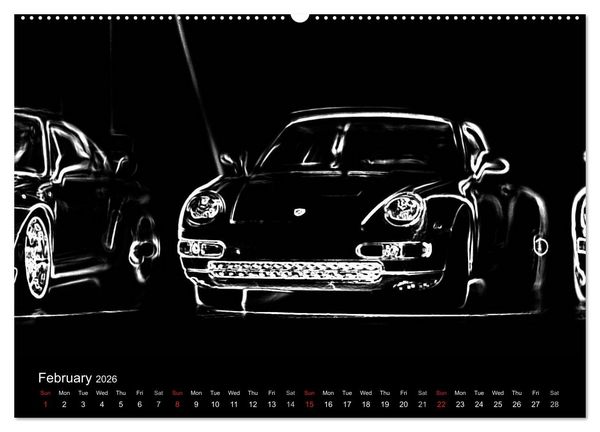 Produktbild: 911 Lines (High Quality Premium Wall Calendar 2026 DIN A2 landscape),CALVENDO 12 Month Wall Calendar