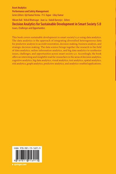 Produktbild: Decision Analytics for Sustainable Development in Smart Society 5.0