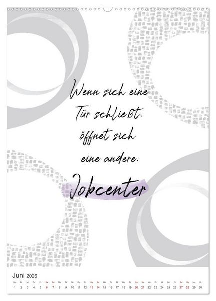 Produktbild: Mit Humor durch den Arbeitstag (Wandkalender 2026 DIN A2 hoch), CALVENDO Monatskalender