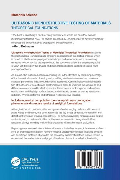 Produktbild: Ultrasonic Nondestructive Testing of Materials