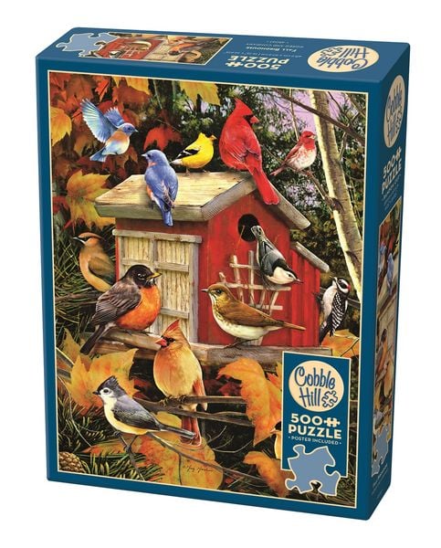COBBLE HILL PUZZLES - Herbstvogelhäuschen 500 Teile