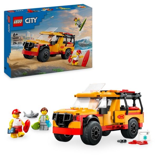 LEGO City Einsatzfahrzeug der Rettungsschwimmer - Set mit Figuren 60453