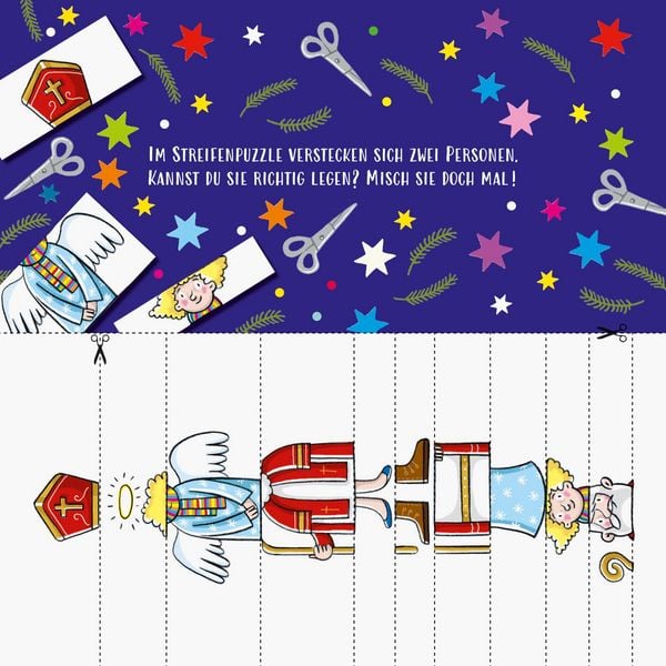 Produktbild: Mein Weihnachtsblock: 24 Ideen zum Malen, Basteln, R&auml;tseln