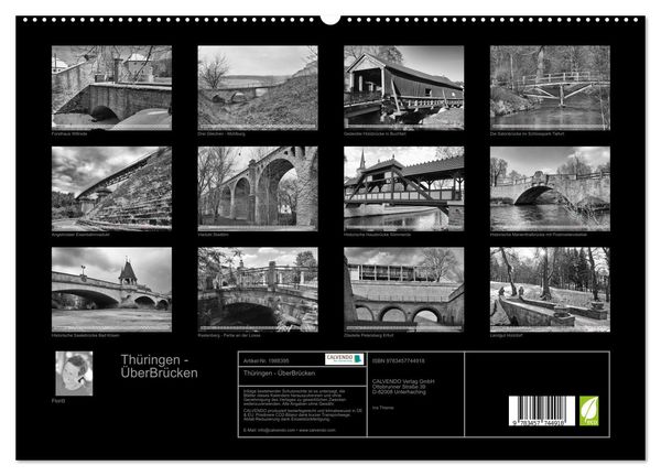 Produktbild: Th&uuml;ringen - &Uuml;berBr&uuml;cken (hochwertiger Premium Wandkalender 2026 DIN A2 quer), Kunstdruck in Hochglanz