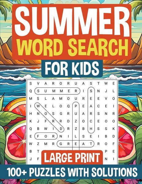 Produktbild: Summer Word Search for Kids Large Print