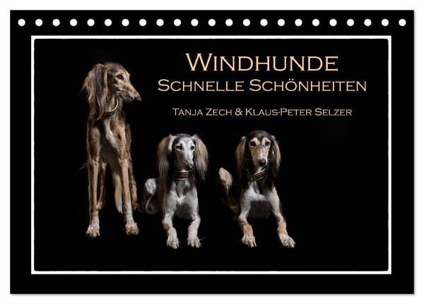 Produktbild: Windhunde - Schnelle Sch&ouml;nheiten (Tischkalender 2026 DIN A5 quer), CALVENDO Monatskalender