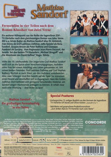 Produktbild: Mathias Sandorf [2 DVDs]