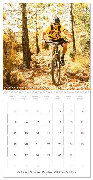 Produktbild: &Eacute;dition Sport fun : VTT - par monts et par vaux (Calendrier mural carr&eacute; 2026 30x30 cm) Calendrier double avec une page pour vos prises de notes