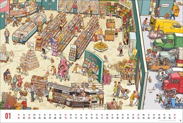 Produktbild: G&ouml;bel & Knorr Wimmelbilder Edition Kalender 2027