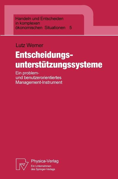 Produktbild: Entscheidungsunterst&uuml;tzungssysteme