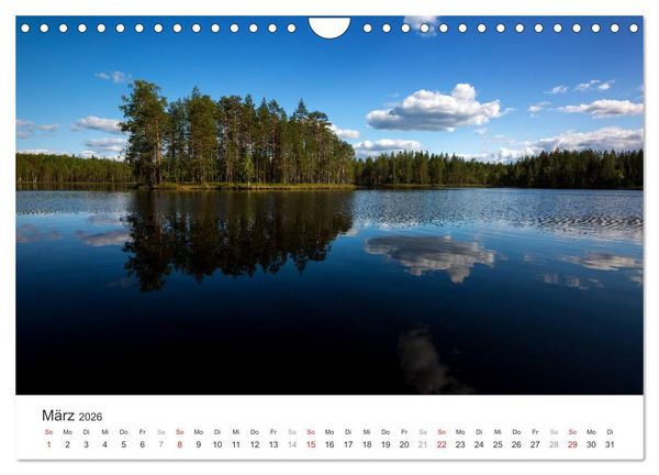 Produktbild: Landschaften Finnlands (Wandkalender 2026 DIN A4 quer), CALVENDO Monatskalender