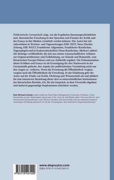 Produktbild: Publizistische Germanistik