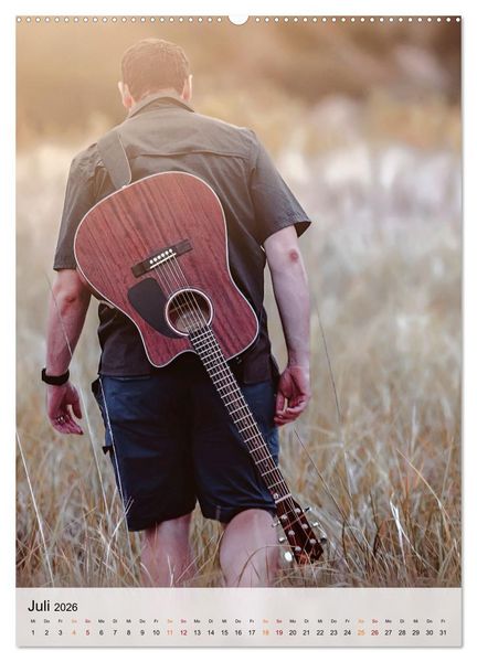 Produktbild: Gitarren Liebe (hochwertiger Premium Wandkalender 2026 DIN A2 hoch), Kunstdruck in Hochglanz