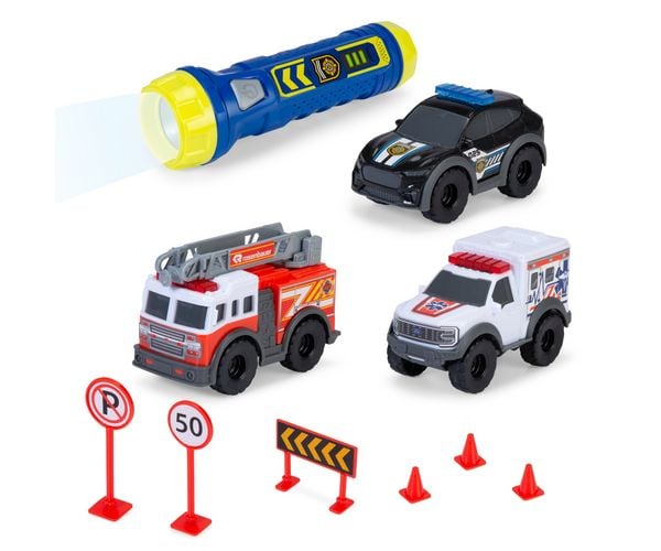 Produktbild: Dickie Toys Micro Playset Fertigmodell Einsatzfahrzeug Modell