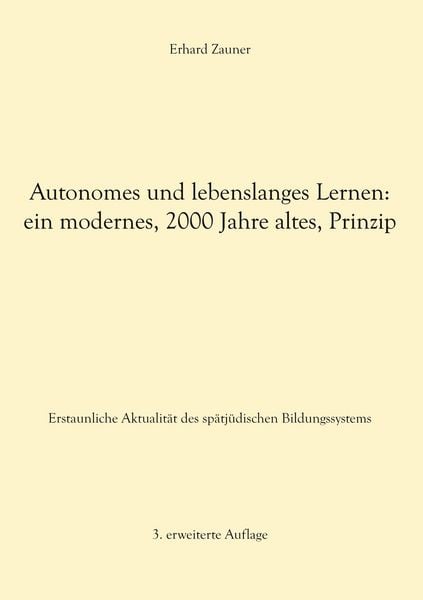 Produktbild: Autonomes und lebenslanges Lernen: ein modernes, 2000 Jahre altes, Prinzip