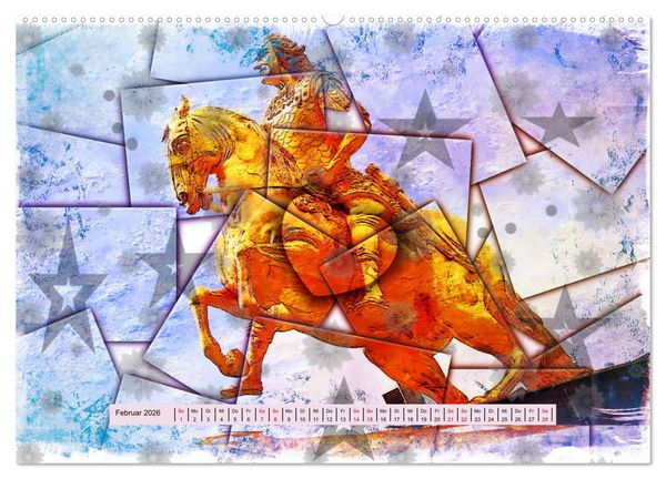 Produktbild: Gr&uuml;&szlig;e aus Dresden (hochwertiger Premium Wandkalender 2026 DIN A2 quer), Kunstdruck in Hochglanz