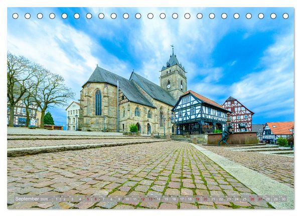 Produktbild: Ein Blick auf Wolfhagen (Tischkalender 2026 DIN A5 quer), CALVENDO Monatskalender