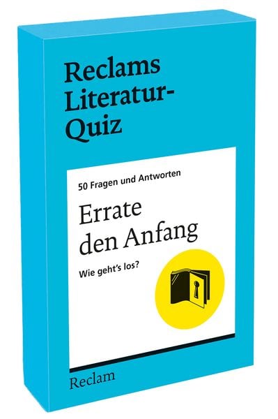 Produktbild: Errate den Anfang. Wie geht&rsquo;s los? 50 Fragen und Antworten f&uuml;r B&uuml;chermenschen