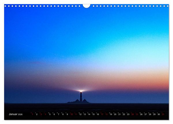 Produktbild: Einmaliges Westerhever (Wandkalender 2026 DIN A3 quer), CALVENDO Monatskalender