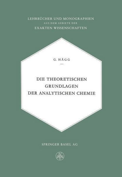 Produktbild: Die theoretischen Grundlagen der analytischen Chemie