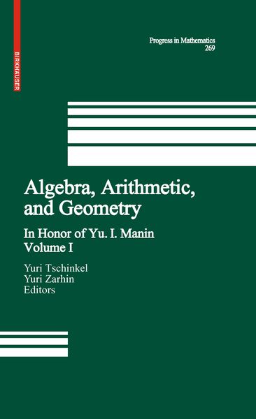 Produktbild: Algebra, Arithmetic, and Geometry