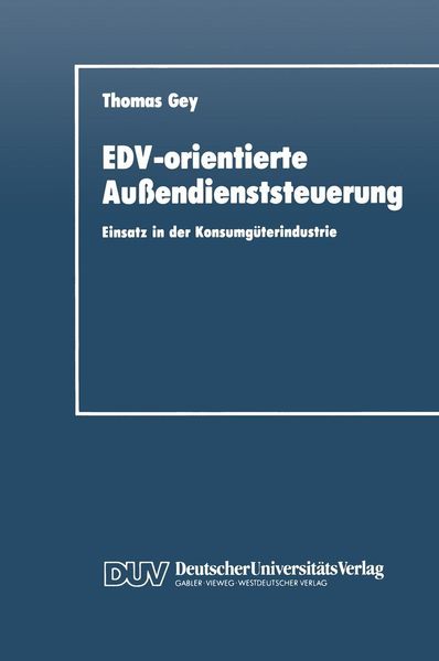 Produktbild: EDV-orientierte Au&szlig;endienststeuerung