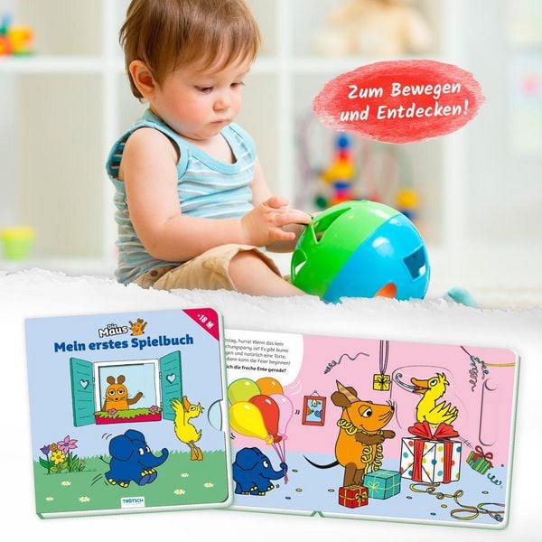 Produktbild: Tr&ouml;tsch Die Maus Pappenbuch Mein erstes Spielbuch