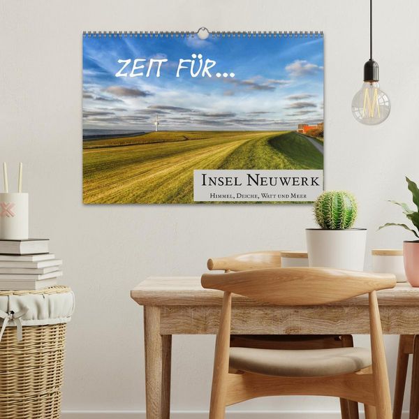 Produktbild: Zeit f&uuml;r... Insel Neuwerk - Himmel, Deiche, Watt und Meer (Wandkalender 2026 DIN A3 quer), CALVENDO Monatskalender