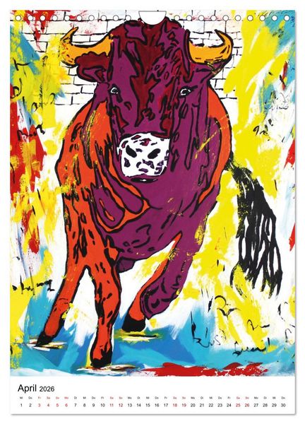 Produktbild: Pop Art Animals - Atelier Zippo (Wandkalender 2026 DIN A4 hoch), CALVENDO Monatskalender
