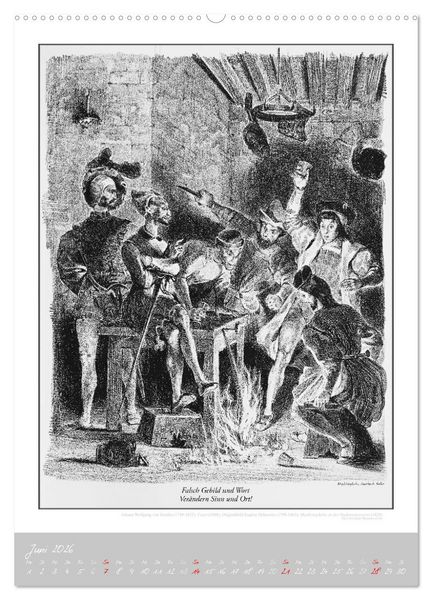 Produktbild: Faust - Weltliteraturkalender (Wandkalender 2026 DIN A2 hoch), CALVENDO Monatskalender
