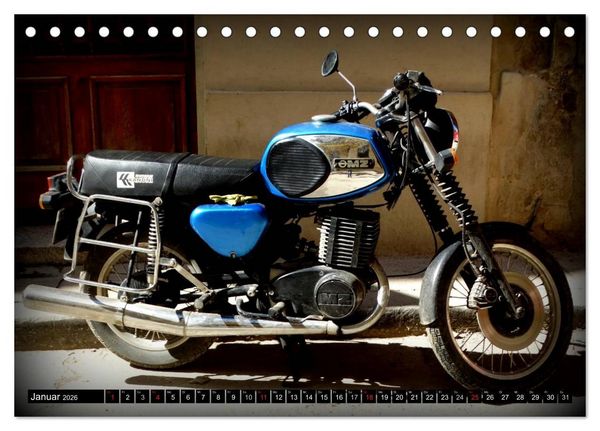 Produktbild: Motorrad-Legenden - MZ (Tischkalender 2026 DIN A5 quer), CALVENDO Monatskalender