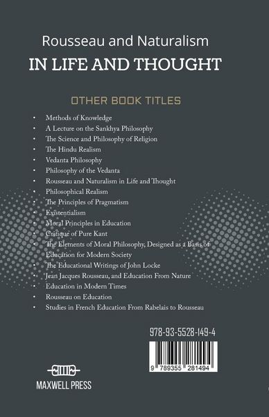 Produktbild: Rousseau and Naturalism IN LIFE AND THOUGHT